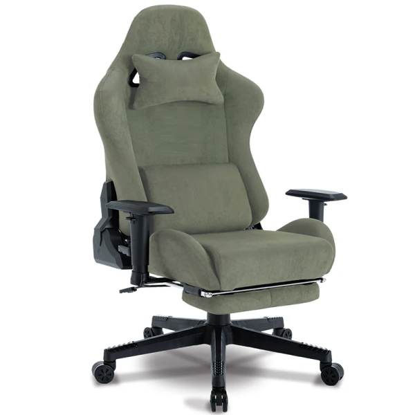 Fabric Gaming Chair Adjustable Seat Height– Soft Fabric Exterior